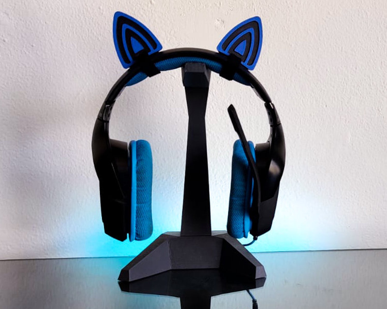 Cat ears for headset Attachment Gaming Kitty Streamer Etsy