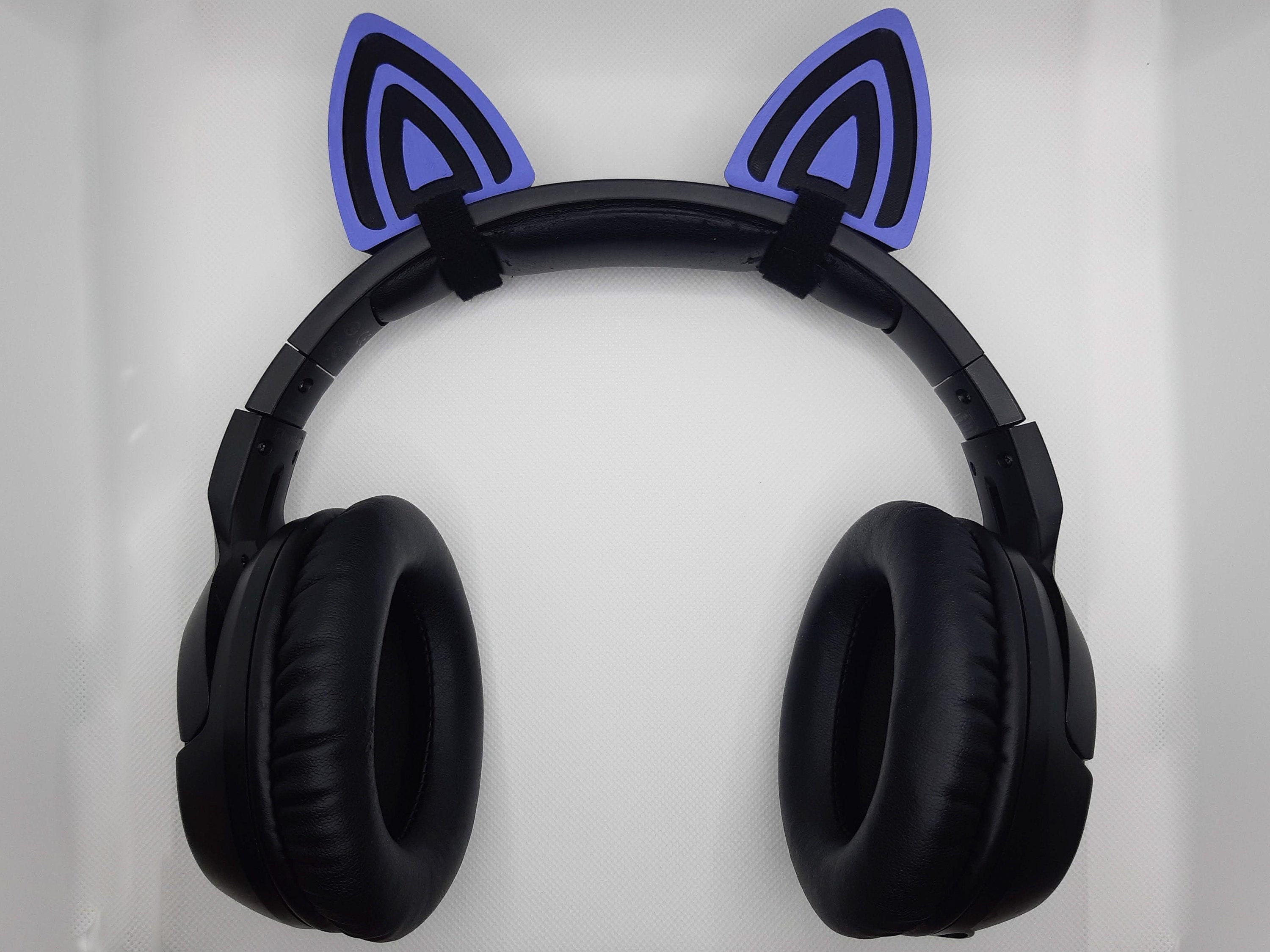 Cat ears for headset Attachment Gaming Kitty Streamer Etsy
