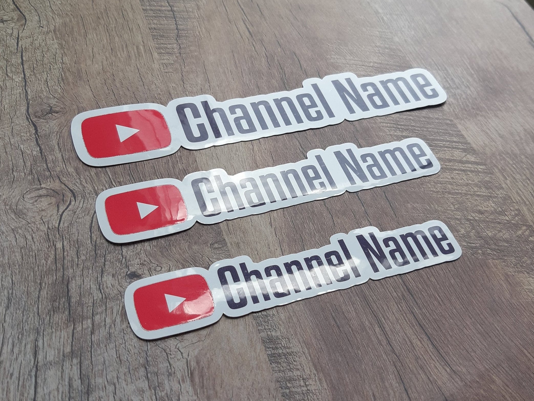 custom youtube sticker vinyl youtuber etsy