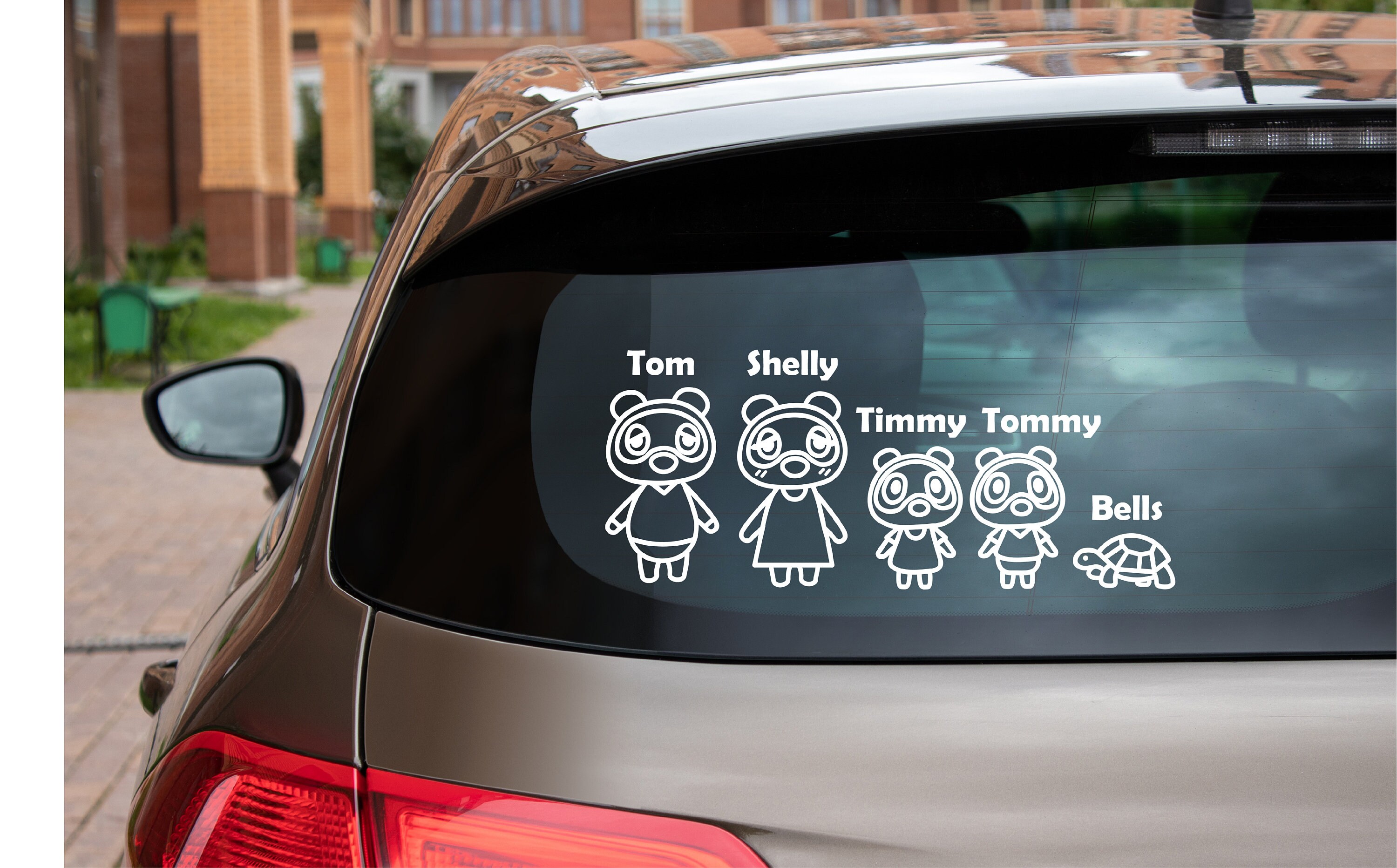 Animal Crossing car family Nook family car decals Etsy
