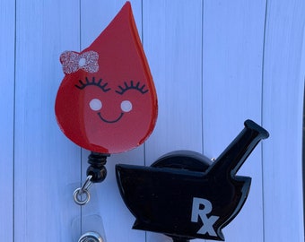 Blood Drop badge holder