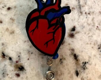 Anatomical Heart Badge Holder