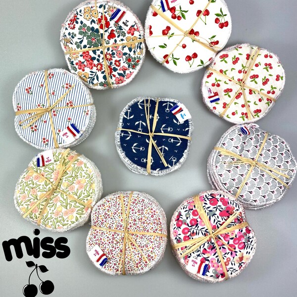 6 Coussinets d’allaitement lavables Oekotex