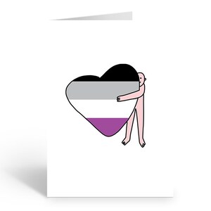 BIG ASEXUAL Hug Greeting Card