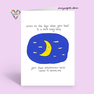You Amaze Me Empowerment Moon-wenskaart | Voel je goed, alles om je dag met vrienden en familie op te fleuren.