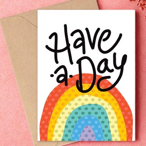 HABEN SIE einen REGENBOGEN-TAG Grußkarte | Lgbtq+ Schwul Lesben Trans Bi Ace Pfannen Queer Pride