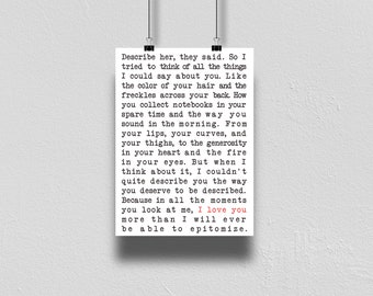 I Love You Pillow Thoughts Poem Print | Poetry from Pillow Thoughts Series Books, LGBTQ+ Author Courtney Peppernell