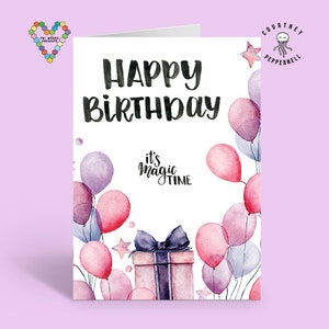 Alles Gute zum Geburtstag Magie Grußkarte | LGBTQ+ + Feierliche Poesie von Pillow dachte, australische Autorin Courtney Peppernell
