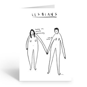 Lesbian Anniversary Card