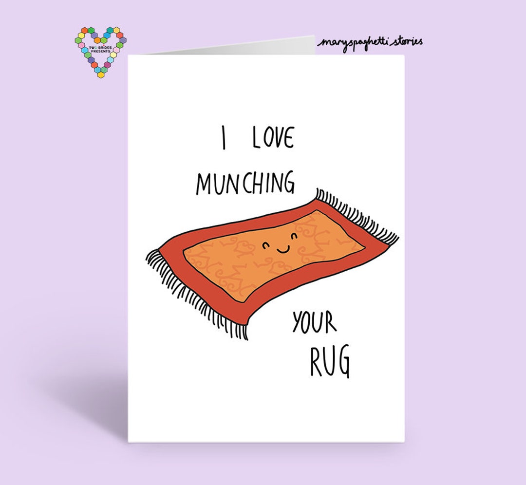 Rug Muncher Card Etsy