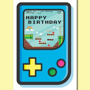 Retro Gamer Bday Karte