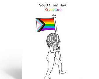 You're My Fav Queerdo Card