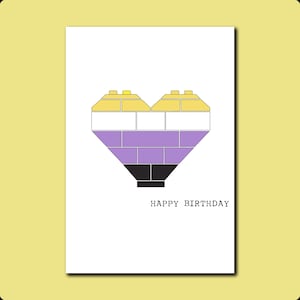 Enby-verjaardagskaart