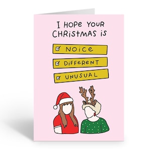 KATH E KIM O Natal é lindo, diferente e incomum cartão de felicitações