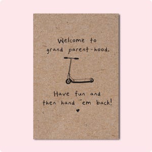 BIENVENUE DANS LA GRANDE PARENTHABILITE Carte de vœux | Carte Grands-parents, Nanna, Pop, Lola, Lolo, nan, Nonna, Nonno, grand-père, aidant naturel