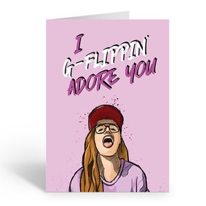 G-Flippin' Adore You-wenskaart | Australische niet-binaire muzikant | Verjaardag, liefde, Valentijnsdag, alle gelegenheden | LGBTQ+-cadeaus