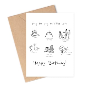 BIRTHDAY CHEERS Greeting Card | Celebration, Congratulations, Another trip around the sun, fun, cake, dancing, singing, presents