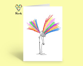 Rainbow Explosion Card ~ Noods Creative X TBP