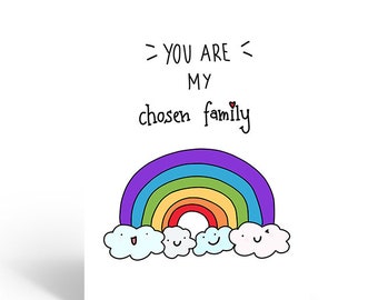 You Are My Chosen Family Card
