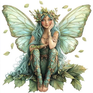 Forest Fairy clipart, natuurfeeën, magische clipart, sprookjesachtige fantasie, sprookjeshuis, magie, hoge kwaliteit jpg, magie, bos schepsel