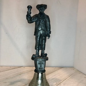 Ricker Pewter Colonial Man Bell ( 1991 ) Sold As Is