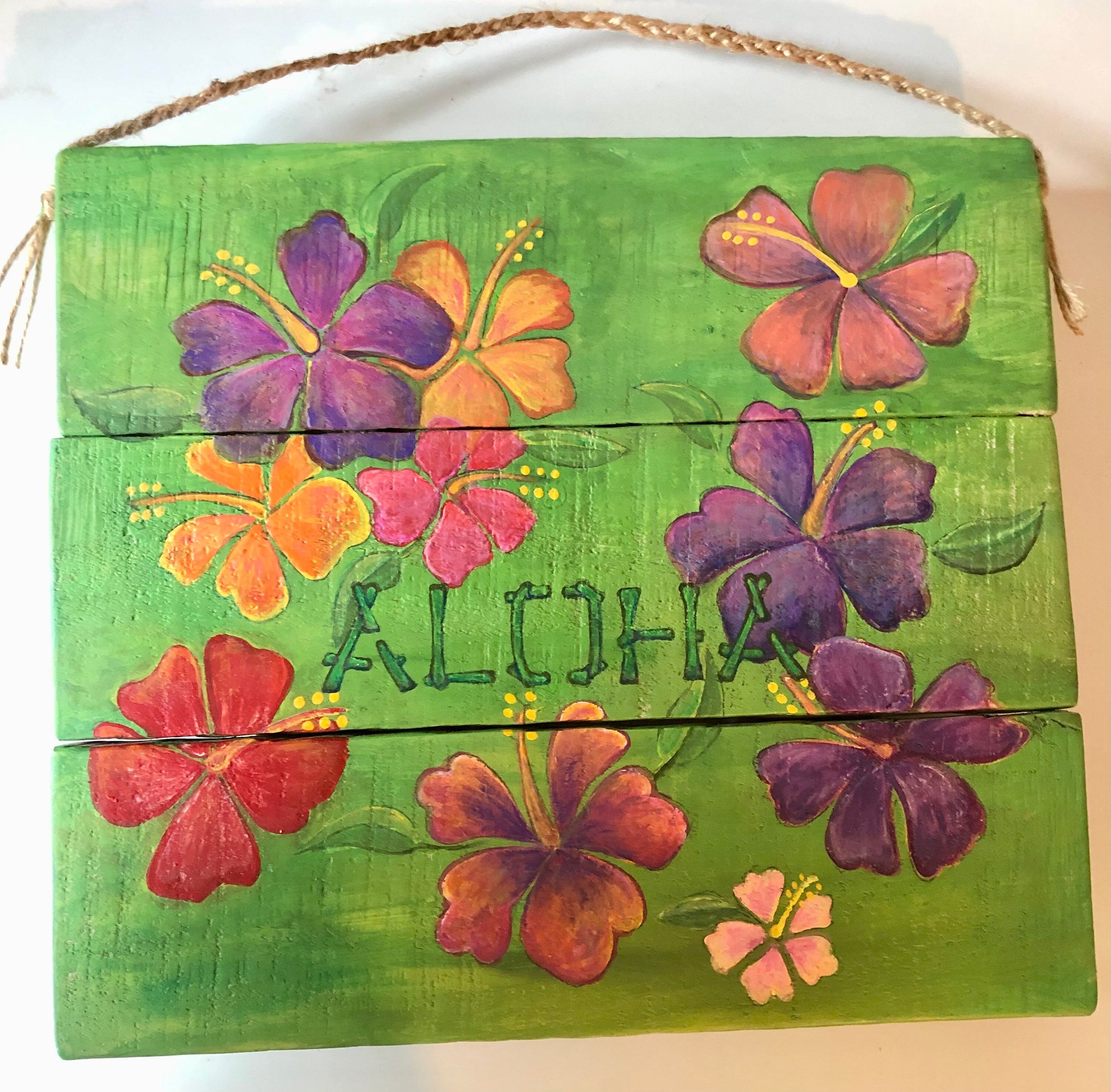 Aloha Wood Sign / Wall Decor - Etsy