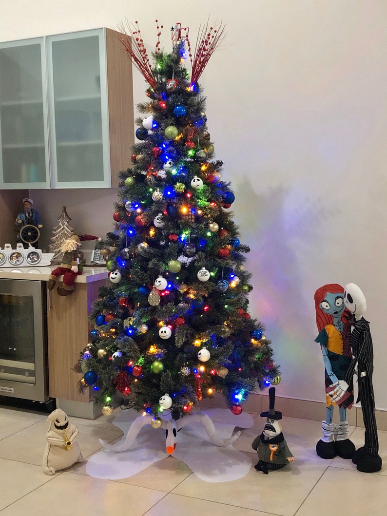 Zero Tree Skirt Nightmare Before Christmas Tree Skirt Etsy