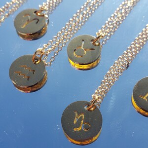 Gold-Plated Zodiac Necklaces - Zodiac Jewelry