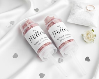 Set de lanzadores de confeti - Detalle para bodas - Confeti en forma de paleta - Confeti para bodas - Detalle para despedida de soltera - Confeti