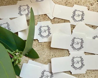 Etiquetas para puros de boda al por mayor - Etiquetas personalizadas para puros - Etiquetas para puros - Etiquetas con monograma para puros - Recuerdos de boda personalizados - Etiquetas para puros con escudo