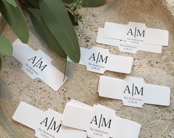 Etiquetas para puros de boda al por mayor - Etiquetas personalizadas - Etiquetas para puros - Etiquetas personalizadas para puros de boda - Recuerdos de boda personalizados - Pegatinas personalizadas