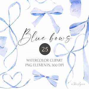 Aquarell Blau Schleifen und Bänder Kollektionen. Digitale Geburtstag png Illustrationen. Geschenke design png Clipart. Baby Junge Dekoration Kunstwerk.