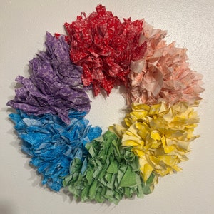 Beautiful Rainbow Color Wreath