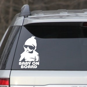Babyaufkleber Auto mit Baby on Board Hangover Carlos für Heckscheibe  ✔ lustige Sticker