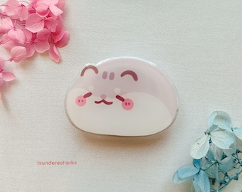 Hamster Phone Grip Holder | Acrylic Cute Kawaii Pretty Accessories GripTok Pets Dwarf Hamster Cottagecore Tablet Aesthetic Charm Mount Stand