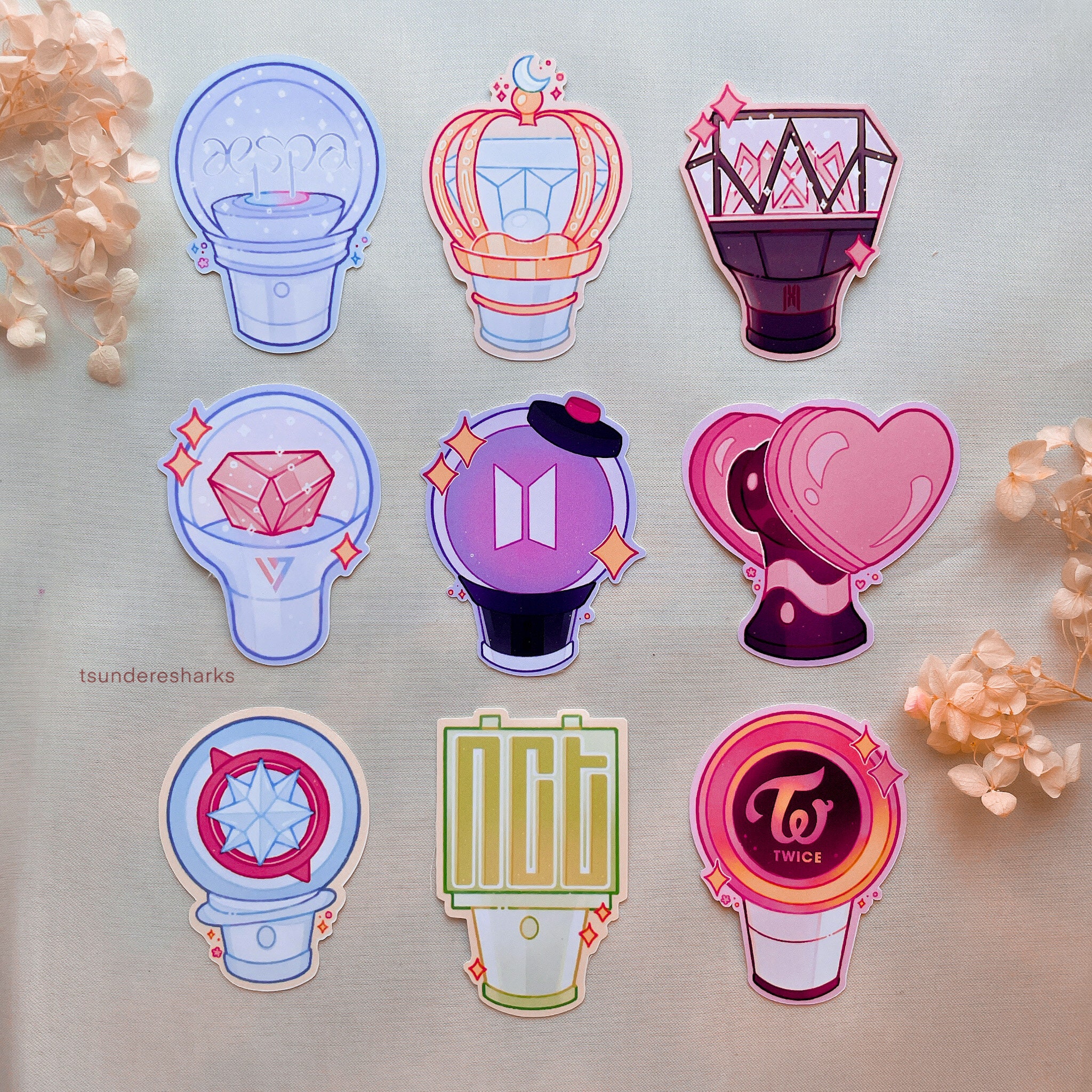 TWICE Lightstick Decals K-Pop DECAL ONLY Sana Chaeyoung Dahyun Tzuyu J –  GGVinyls