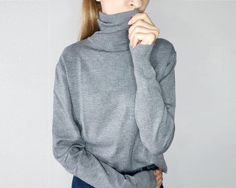 Fleece roll neck jumper new arrivals
