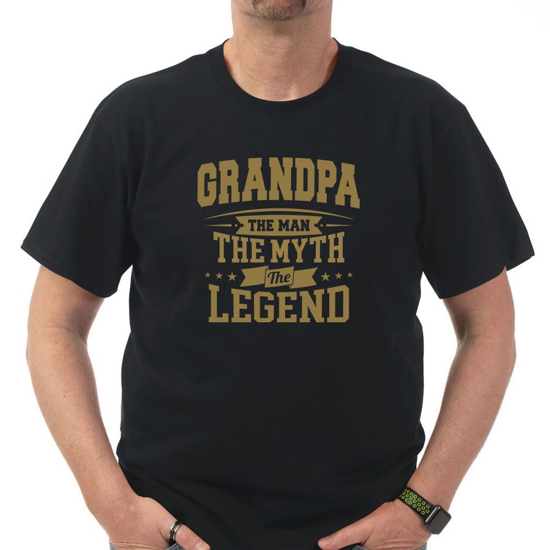 The Myth Grandpa The Man The Legend T Shirt Perfect Gift for Grandpa