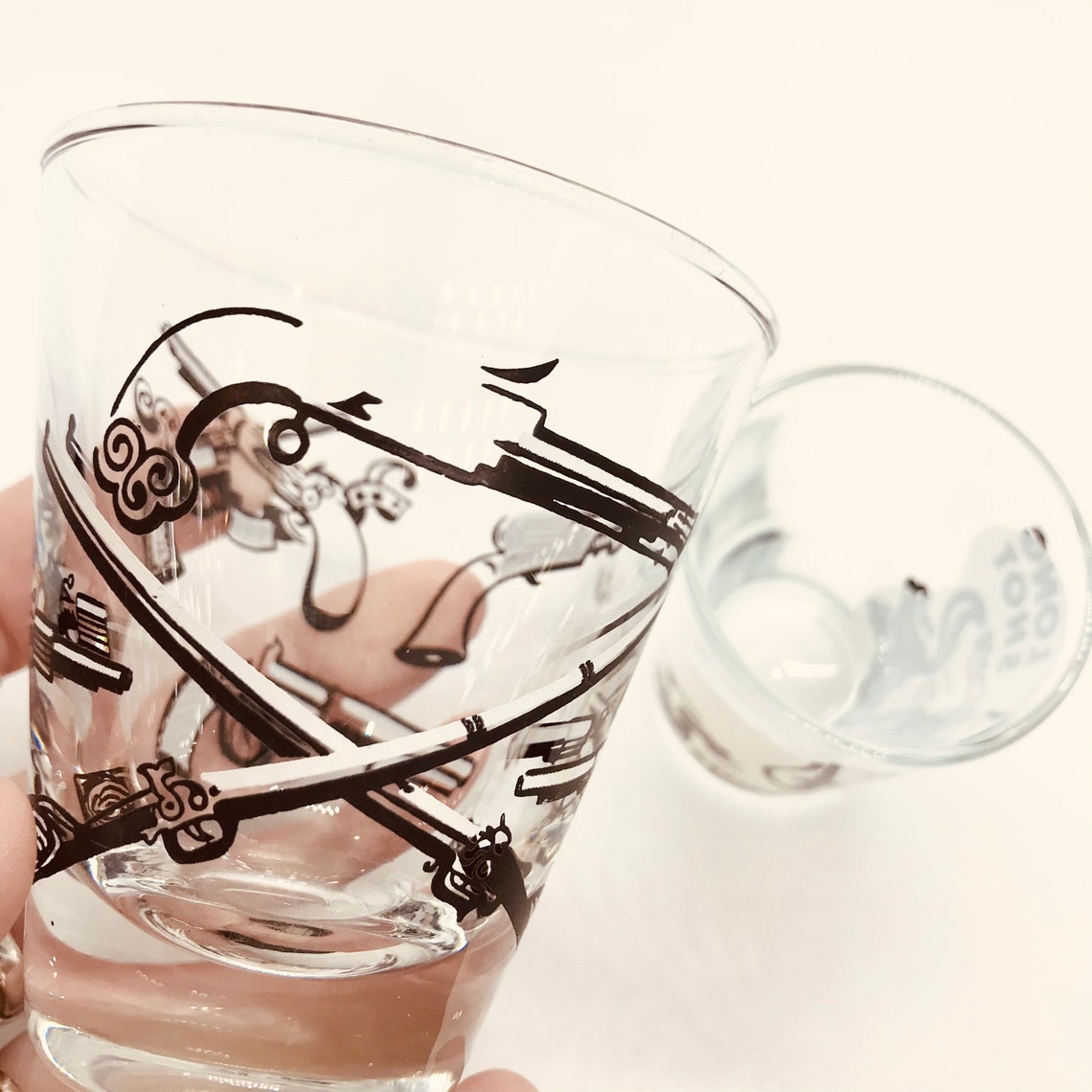 MCM Vintage Libbey Shot Glasses Mid Century Modern Barware Etsy UK