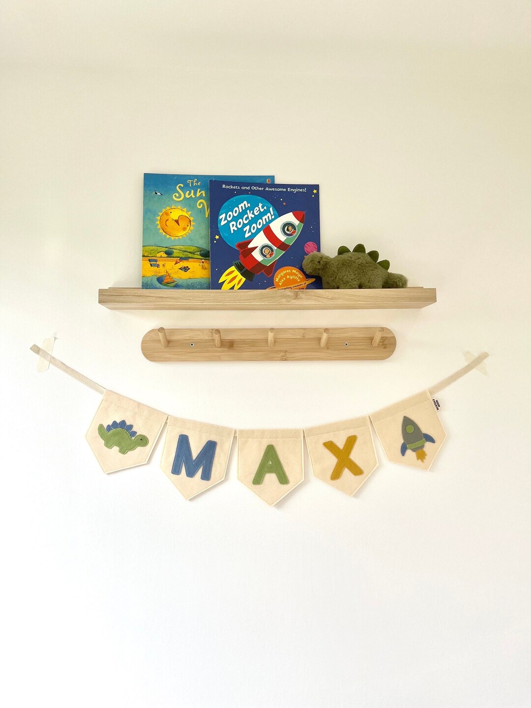 Motif Felt Name Bunting- Personalised Customised Name Bunting - Nursery ...