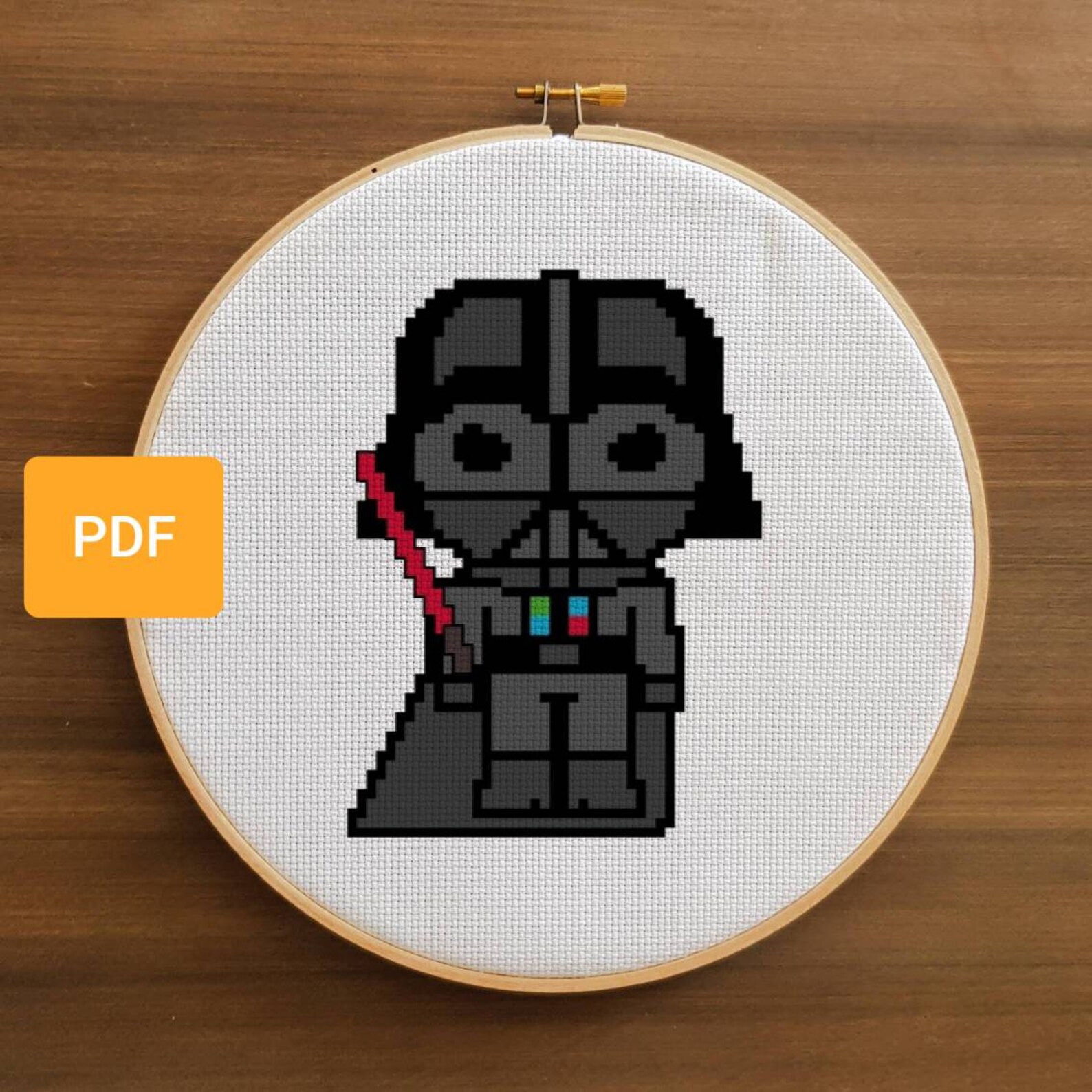 Darth Vader Cross Stitch Pattern PDF - Etsy España