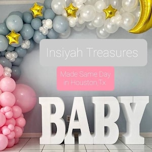 Large Foam 30in Table Base Foam Letters BABY