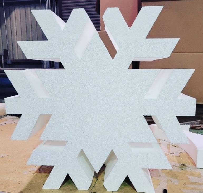 Foam Snowflake Perfect for Winter wonderland, Christmas, etc table base,  backdrop prop This is for 1 snowflake. Free Shipping.