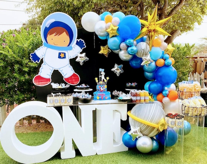 Giant Foam Letters for ONE,32in Letter 0 30in Letter NE 8in Thick, Custom Table Top or Table Base For Birthday Party, Party Prop