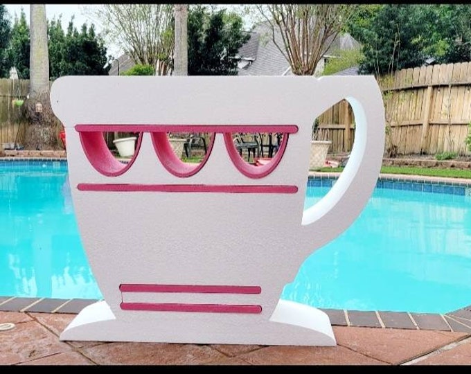 Foam Custom Made Tea cups and  Saucer. Perfect for tea parties,table base props and many more 30in tall. FREE Shipping