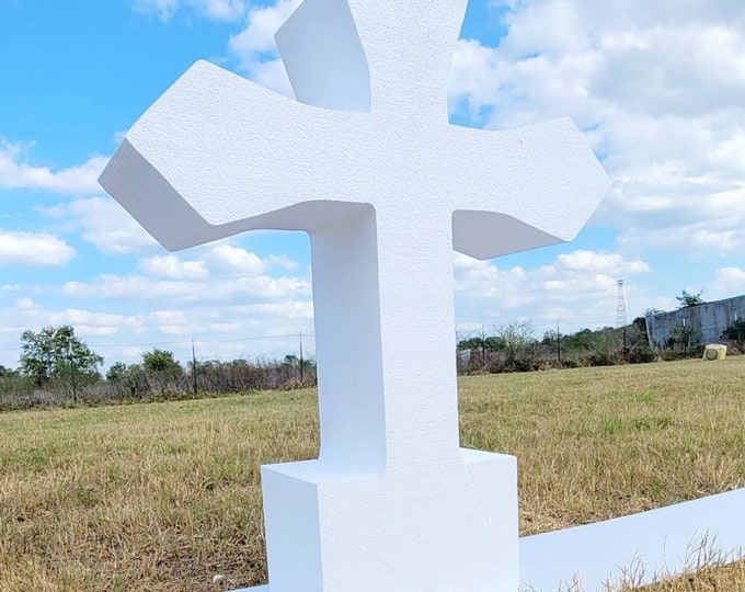 Beautiful Foam Cross. Perfect for table base, baptism, church Free Shipping