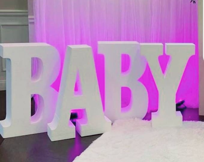 Baby foam letters. Big baby letters perfect for table base,foam letters
