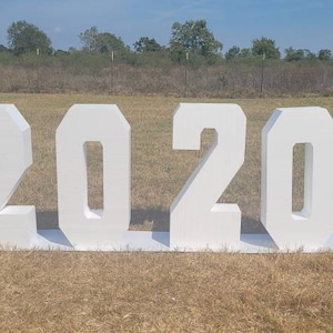 Giant Foam Number Sign: 8in Thick, Party Decor
