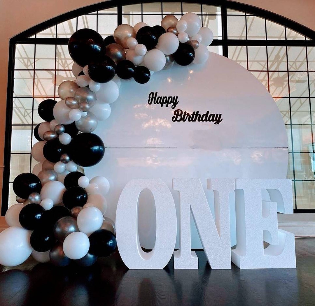 One Foam Letters Table Base Foam Letters ONE Etsy