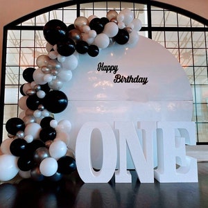 Foam Letters Table Base: First Birthday Decor